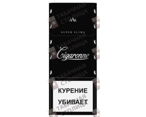 Сигареты Cigaronne Super Slims Black